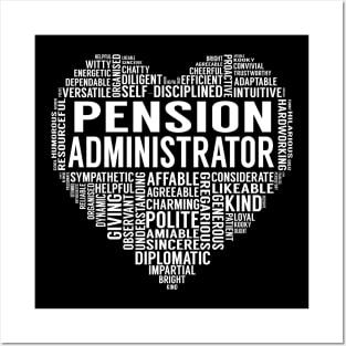 Pension Administrator Heart Posters and Art